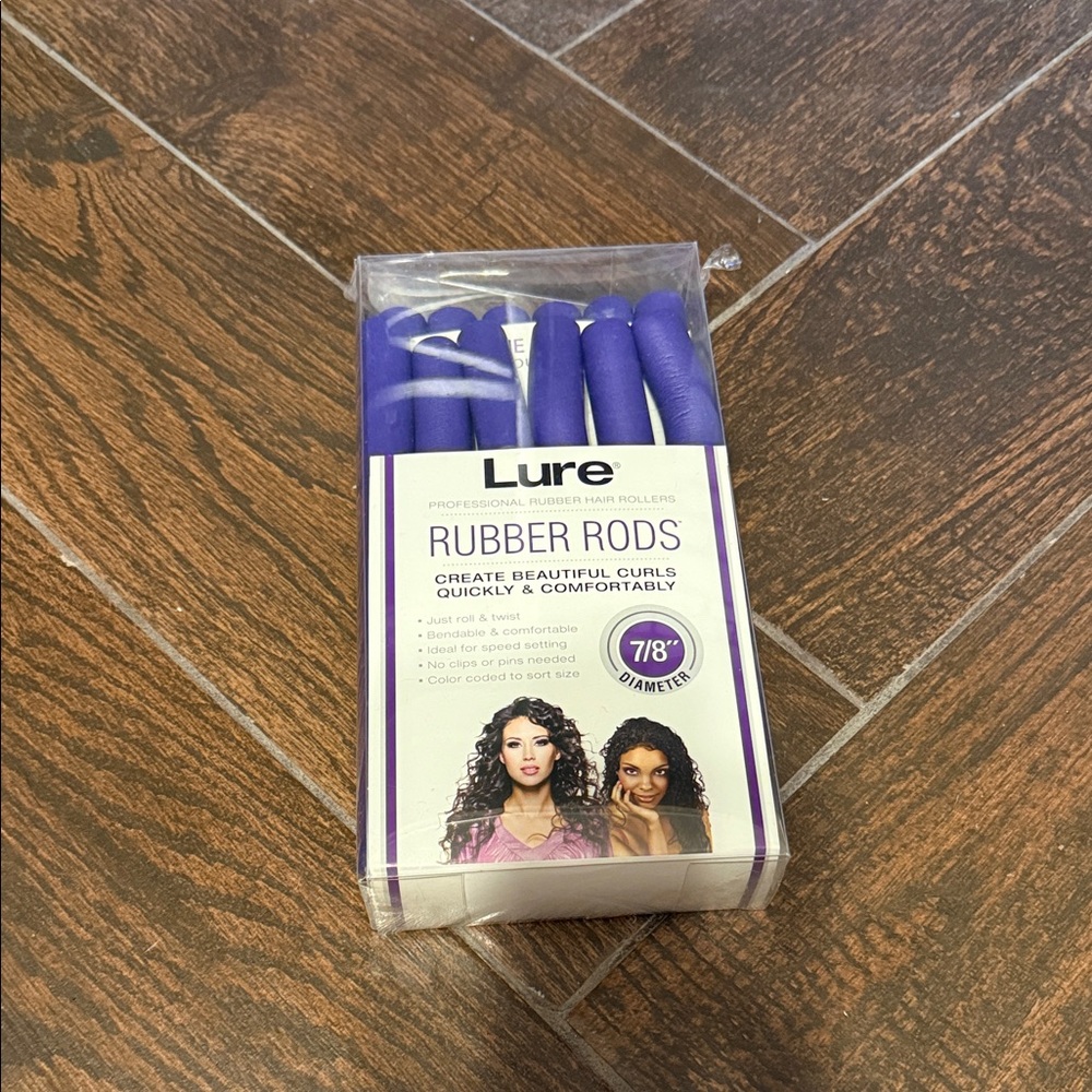 Purple Rubber Hair Rods